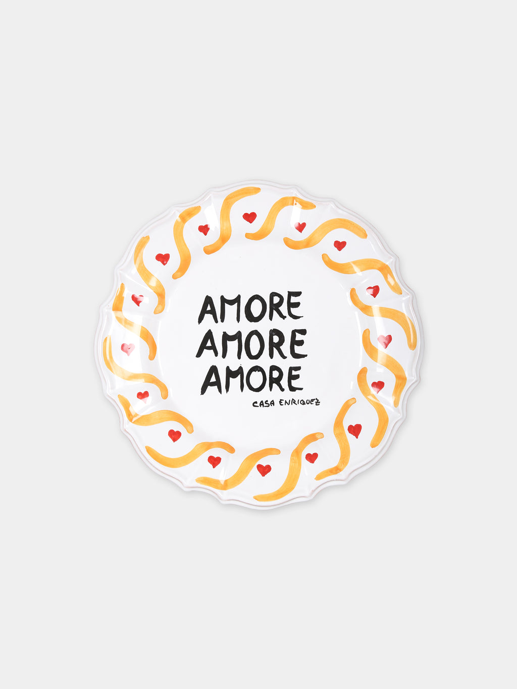 Amore Amore Amore multicolor plate for kids
